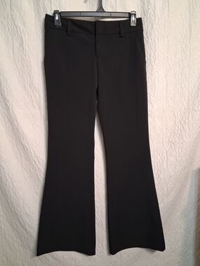 Alice And Olivia Black Flared Dress Pants